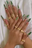 Croissant Multi Ring Set