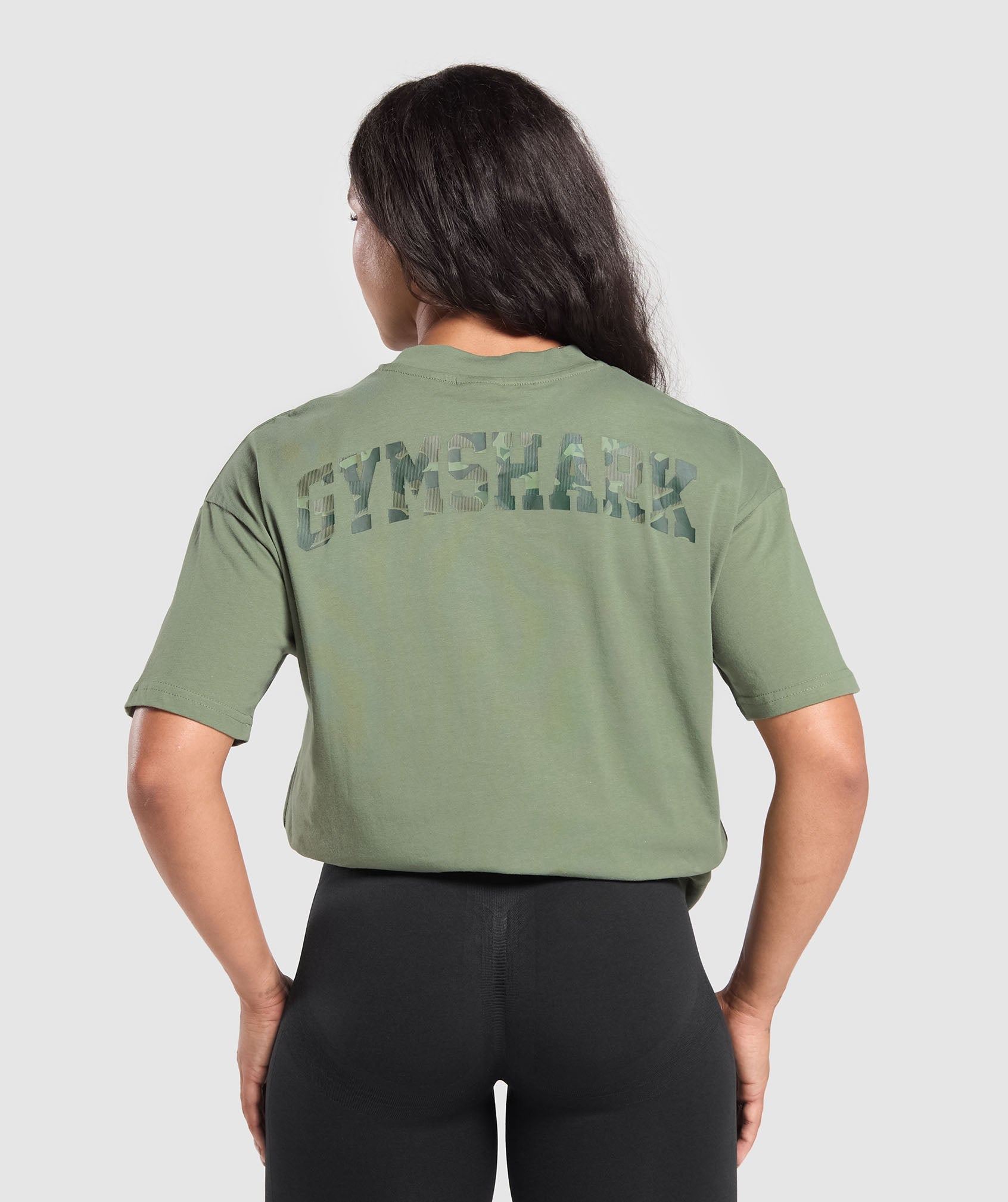 Adapt Camo Graphic Oversized Top