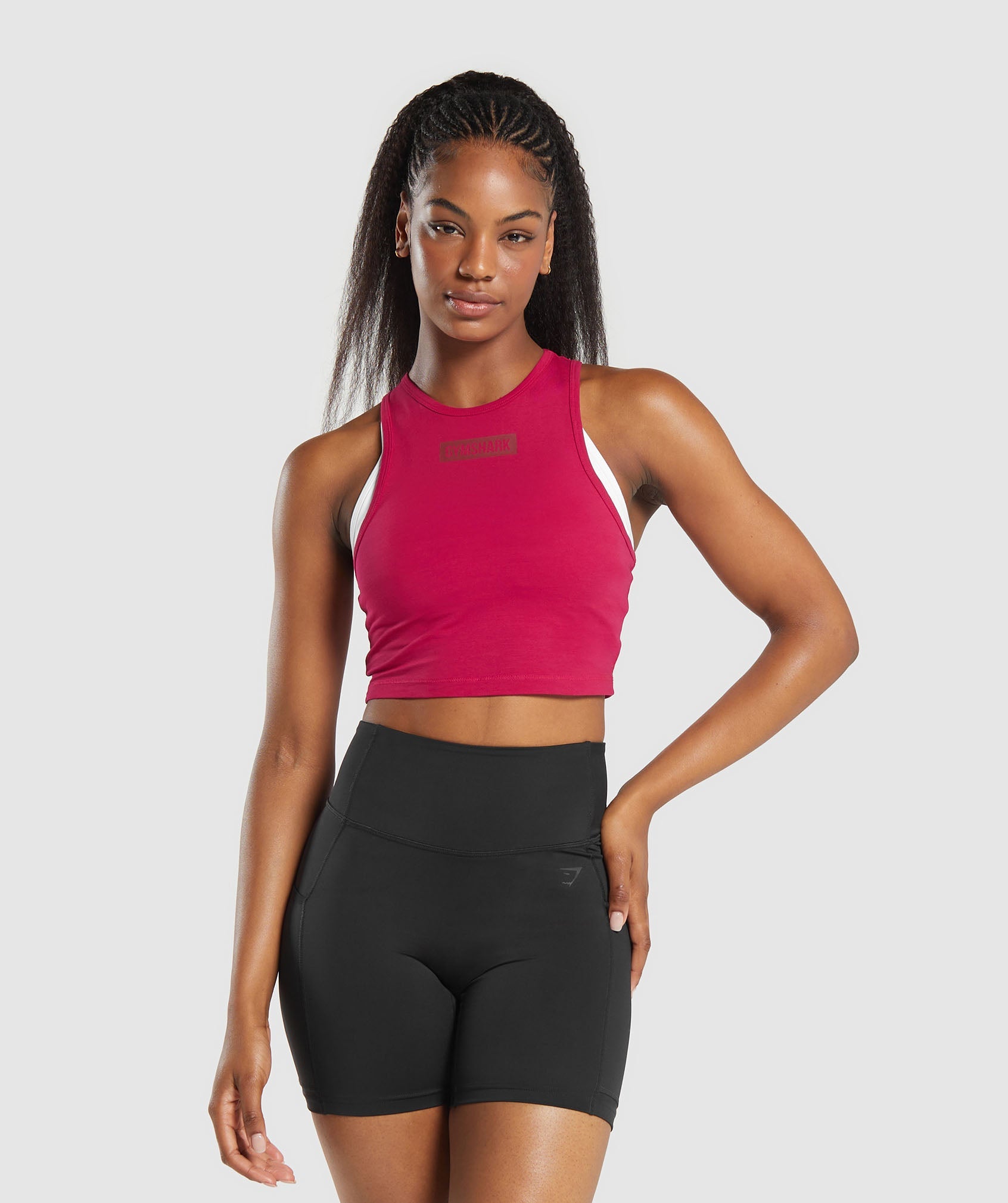 Block Crop Tank