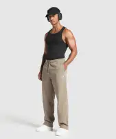Crest Straight Leg Joggers(Lifestyle Brown,3XL)