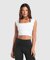 Everyday Cap Sleeve Crop Top