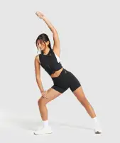 Everyday Seamless Tank(Black,XXS)