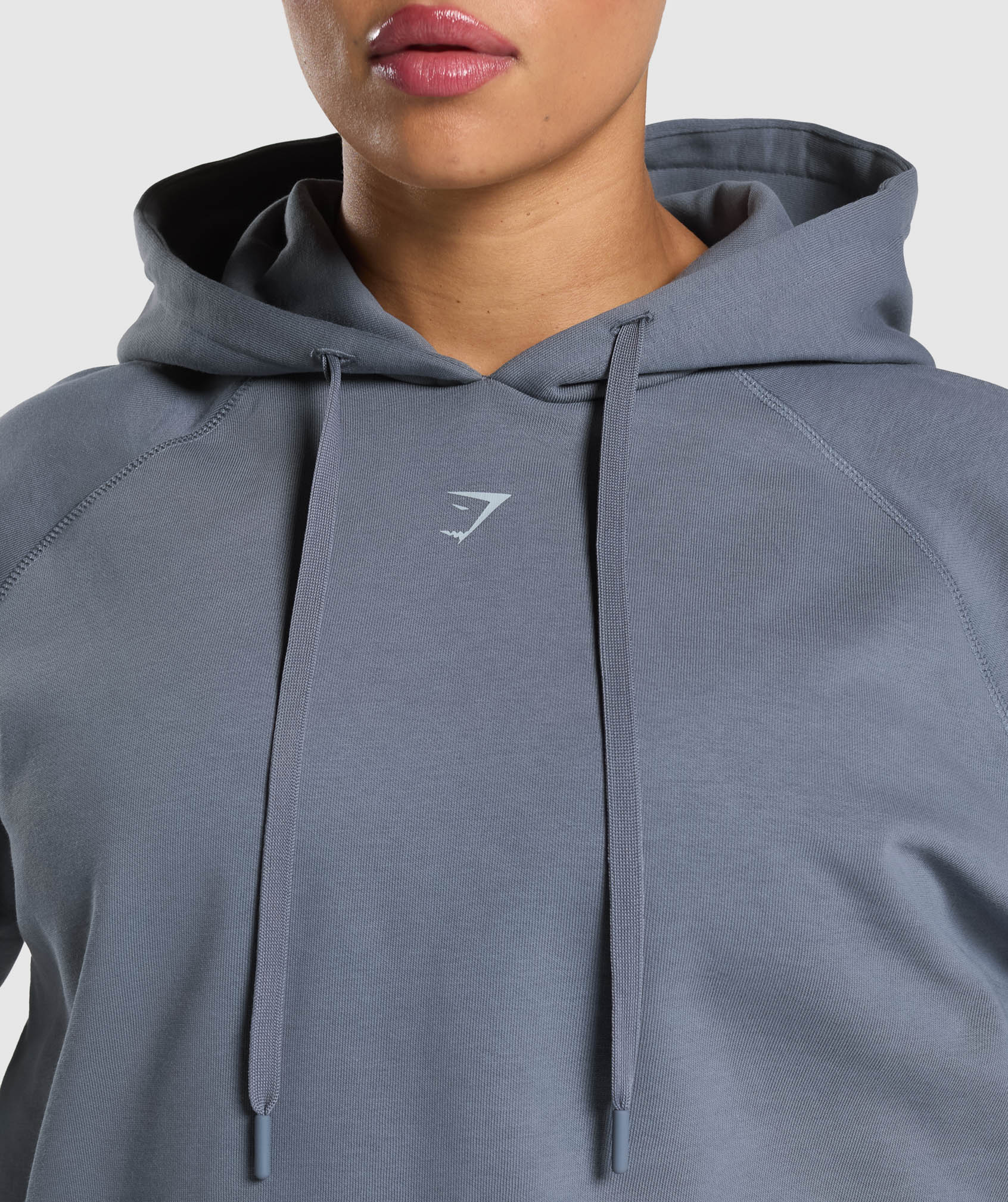 Gym Bunny Oversized Hoodie(Iron Blue,XXS)