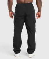 Metal Lifting Cargo Pants(Black,3XL)