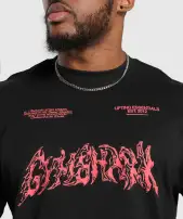 Metal Lifting Graphic Long Sleeve T-Shirt(Black,3XL)