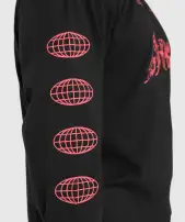 Metal Lifting Graphic Long Sleeve T-Shirt(Black,3XL)