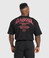 Metal Lifting Graphic T-Shirt(Black,3XL)