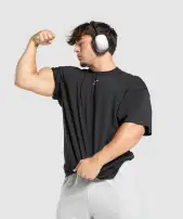 Lifting Club T-Shirt(Black/Light Grey,3XL)