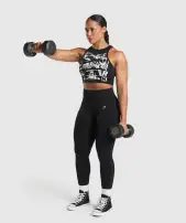 Punk Cropped Tank(Black,XXS)