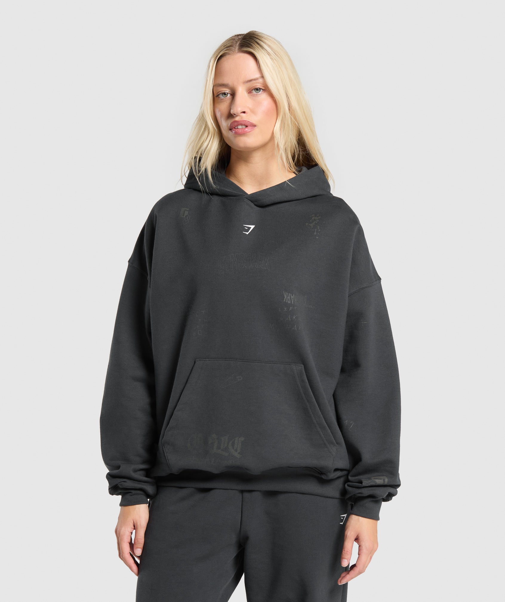 Scribble Oversized Hoodie
