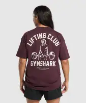 Lifting Club Graphic Oversized T-Shirt