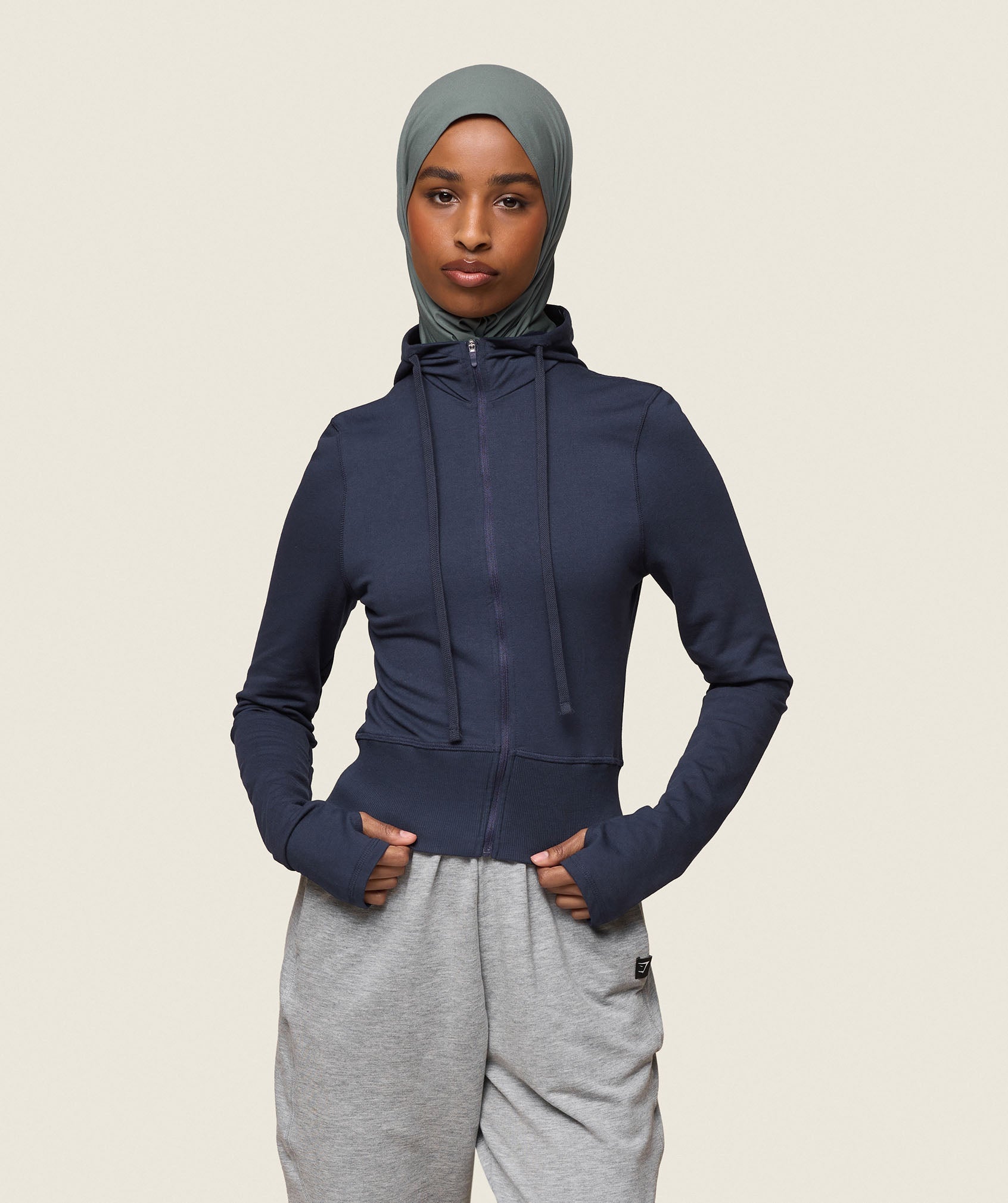 GS x Leana Deeb Hooded Midi Top