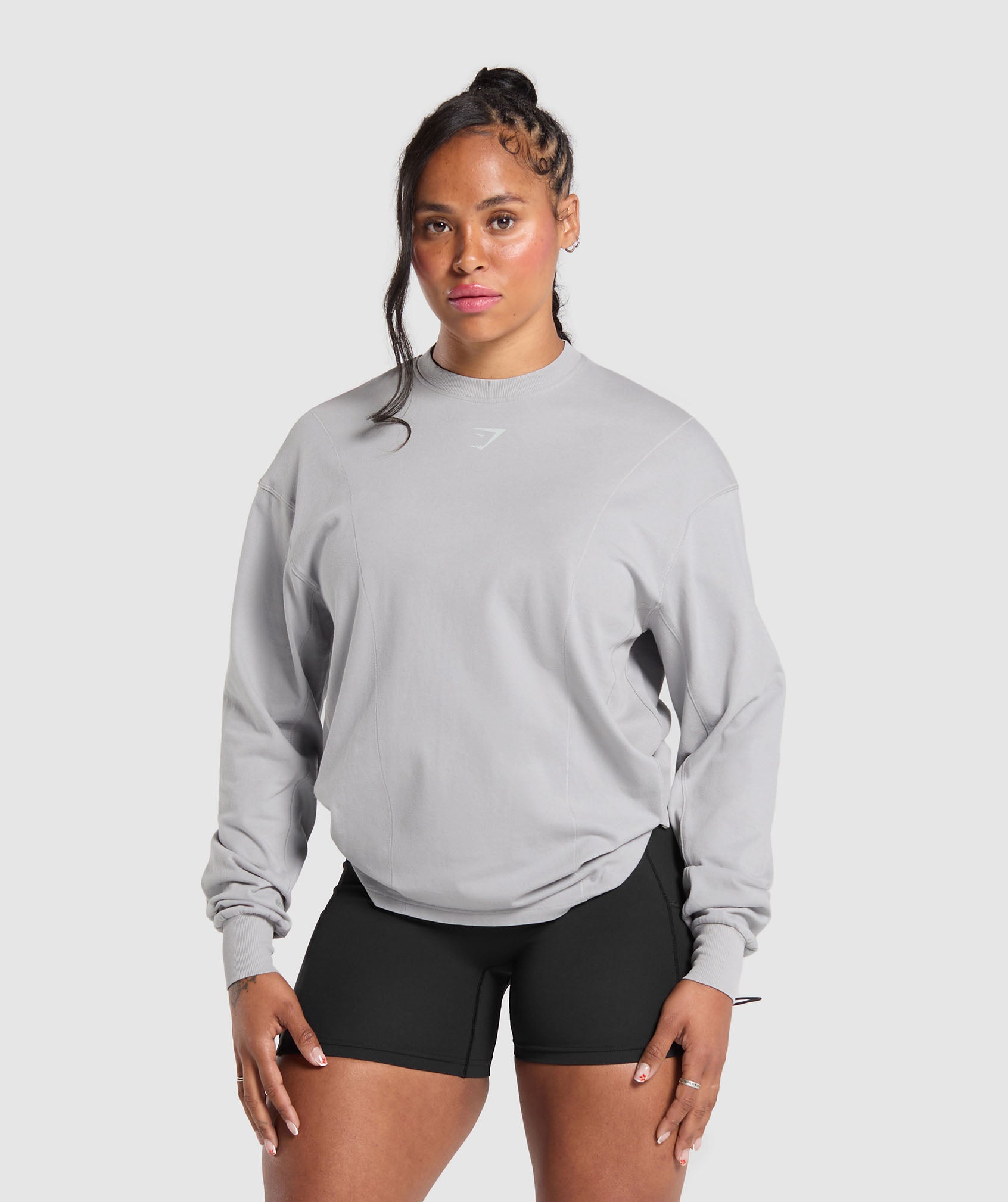 Power Oversized Long Sleeve Top