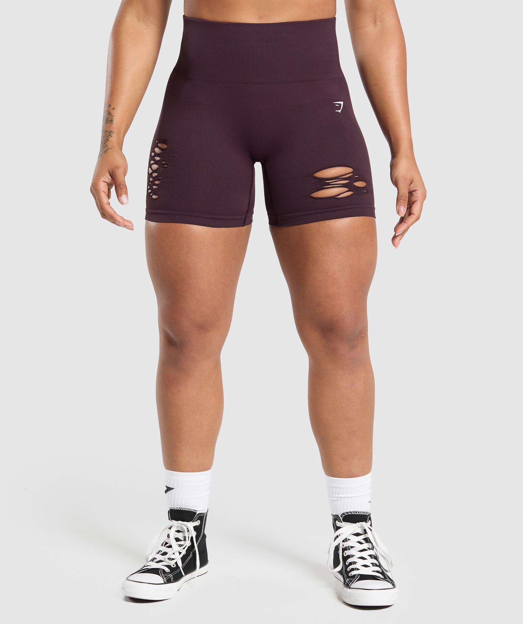 Gains Seamless Distressed Shorts