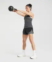 Running 2 In 1 Shorts(Black/Silhouette Grey,XS)