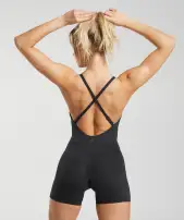 Strappy All In One(Black,XXS)