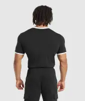 Legacy Ringer T-Shirt(Black/White,3XL)