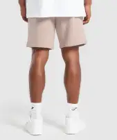 Lifting Club Apparel Graphic Shorts(Stone Pink,3XL)