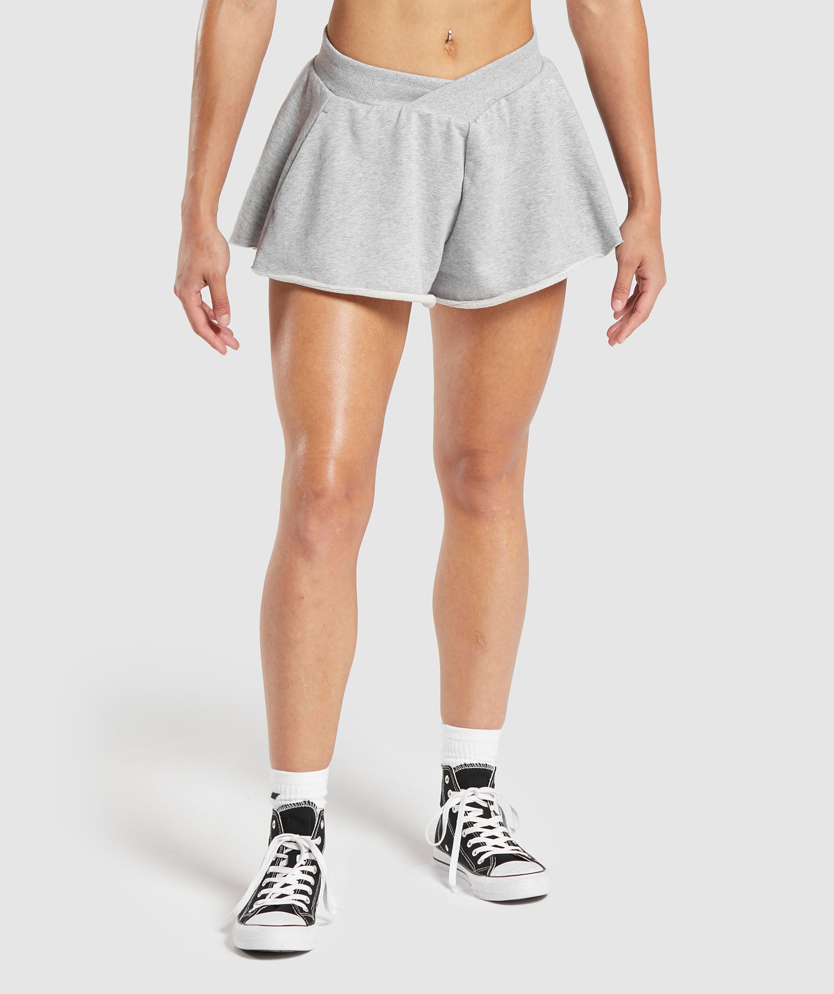 Lifting Crossover Cotton Shorts
