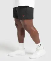 Lifting Mesh 5" Shorts(Black/Conditioning Red,3XL)