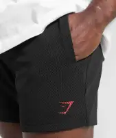 Lifting Mesh 5" Shorts(Black/Conditioning Red,3XL)