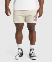 Lightweight Jersey Shorts(Ecru White,3XL)