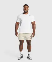 Lightweight Jersey Shorts(Ecru White,3XL)
