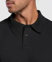 Long Sleeve Polo(Black,3XL)