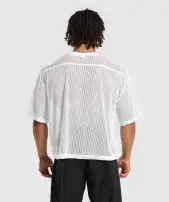 Mesh Oversized T-Shirt(White,3XL)