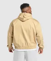 Oversized Hooded Jacket(Sand Beige,3XL)