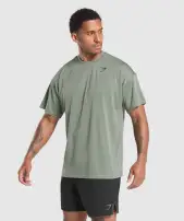 Oversized Performance T-Shirt(Unit Green,3XL)