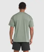 Oversized Performance T-Shirt(Unit Green,3XL)