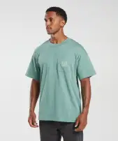 Monogram T-Shirt(Ink Teal,3XL)