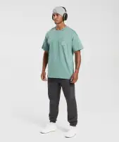 Monogram T-Shirt(Ink Teal,3XL)