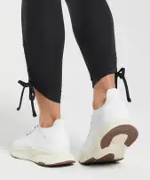 Ribbon Ankle Leggings(Black,XXS)