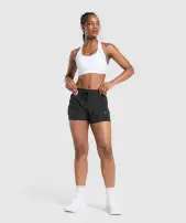 Running 2 in 1 Woven Shorts(Black,XXS)