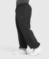 Parachute Pants(Black,3XL)