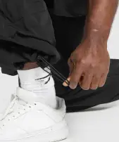 Parachute Pants(Black,3XL)