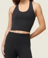 everywear Second Skin Tank(Black,XXS)