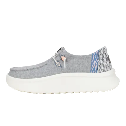 Wendy Peak Chambray Woven - Grey