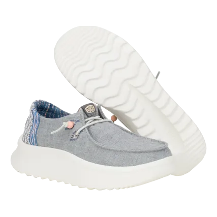 Wendy Peak Chambray Woven - Grey(5)