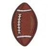 Football Patch - Football Brown/White