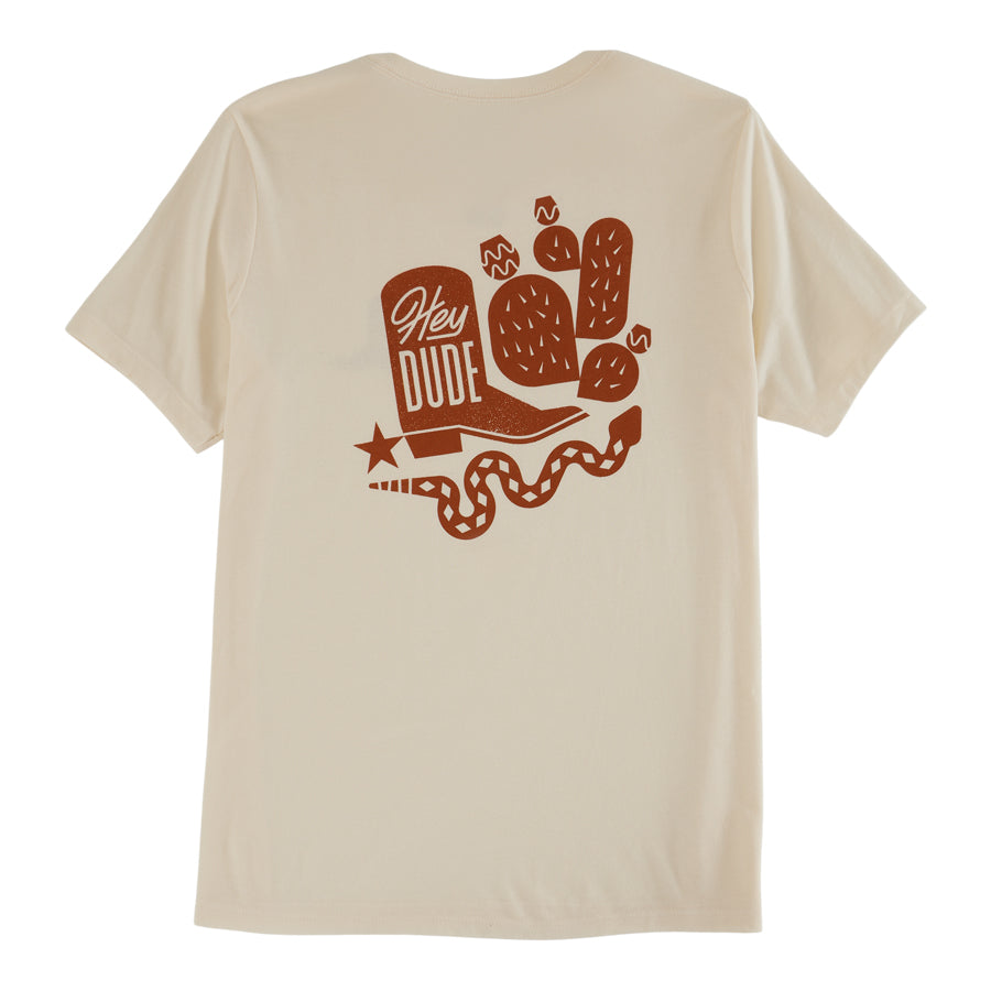HEYDUDE Spur Snake Tee - Cream