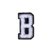 Letter B Patch - B Black/White