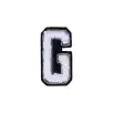 Letter G Patch - G Black/White