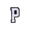 Letter P Patch - P Black/White