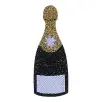 Champagne Bottle Patch - Champagne Multi