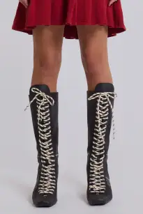 Black Brooke Boxing Boot(UK 3,Black)