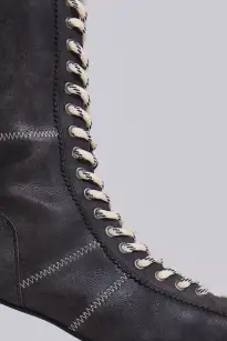 Black Brooke Boxing Boot(UK 3,Black)