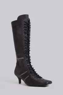 Black Brooke Boxing Boot(UK 3,Black)